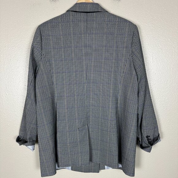 1. State Plaid Double Breasted Blazer Jacket Preppy Workwear Women's Size 14W - Picture 5 of 5